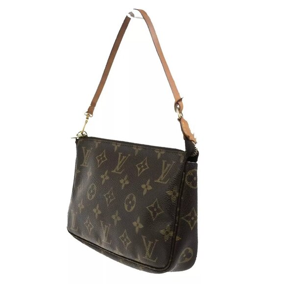 LOUIS VUITTON Pochette Accessoires Hand Bag Monogram Leather BN - Picture 10 of 15